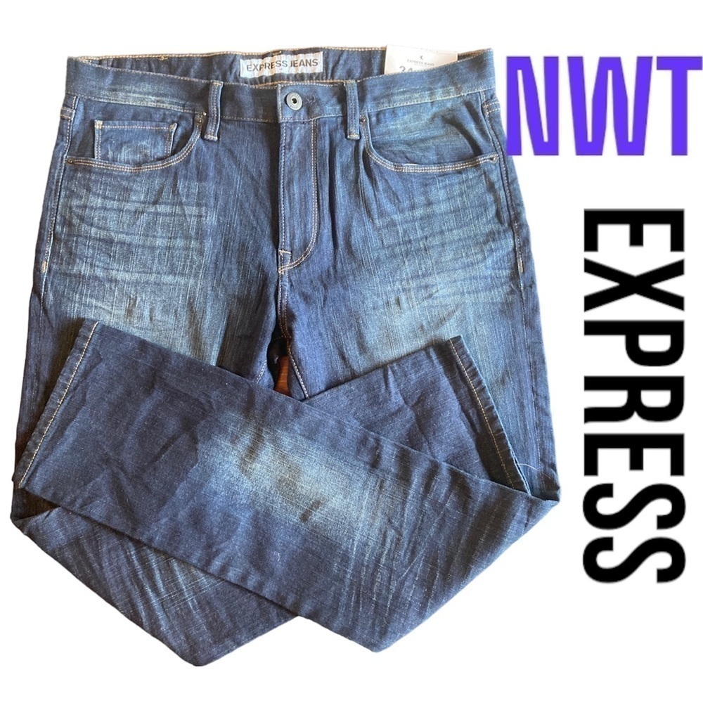 Express Rocco Jeans Slim Fit Skinny Lrg‎ 34x30